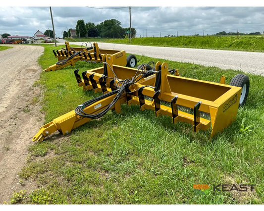 Garfield GDSTR10 10’ Drag Scraper w/ Rippers - 10’ Cutting Width Hydraulic Tilt Box Scrapers