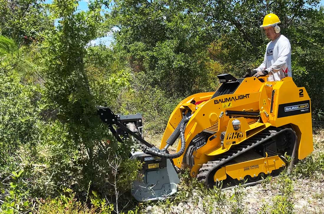 Baumalight MS530M Mini Skid Steer Mulcher, 42″ Path Width, Hoses & Couplers Included