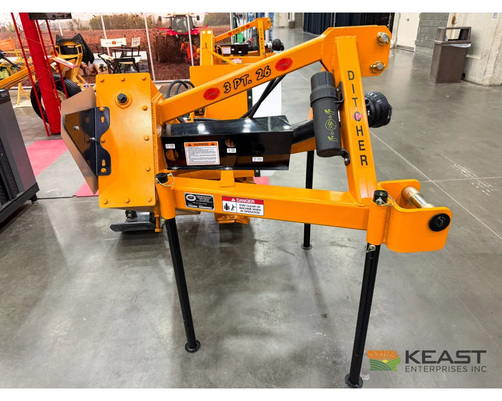Hurricane Ditcher 3-PT Offset 26 Rotary Ditcher 70 HP Minimum Cat II/III Quick Hitch Rotary Ditchers