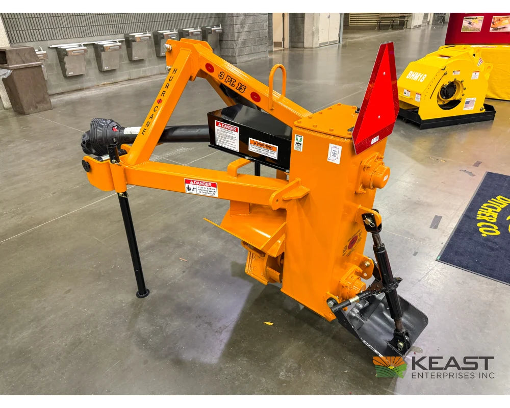 Hurricane Ditcher 3-PT 15 15’’ Cut Width Cat II/III Quick Hitch Rotary Ditchers