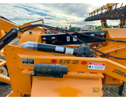 Hurricane Ditcher 3-PT 42 Rotary Ditcher Double Tailwheel Standard Ripper Shank Rotary Ditchers