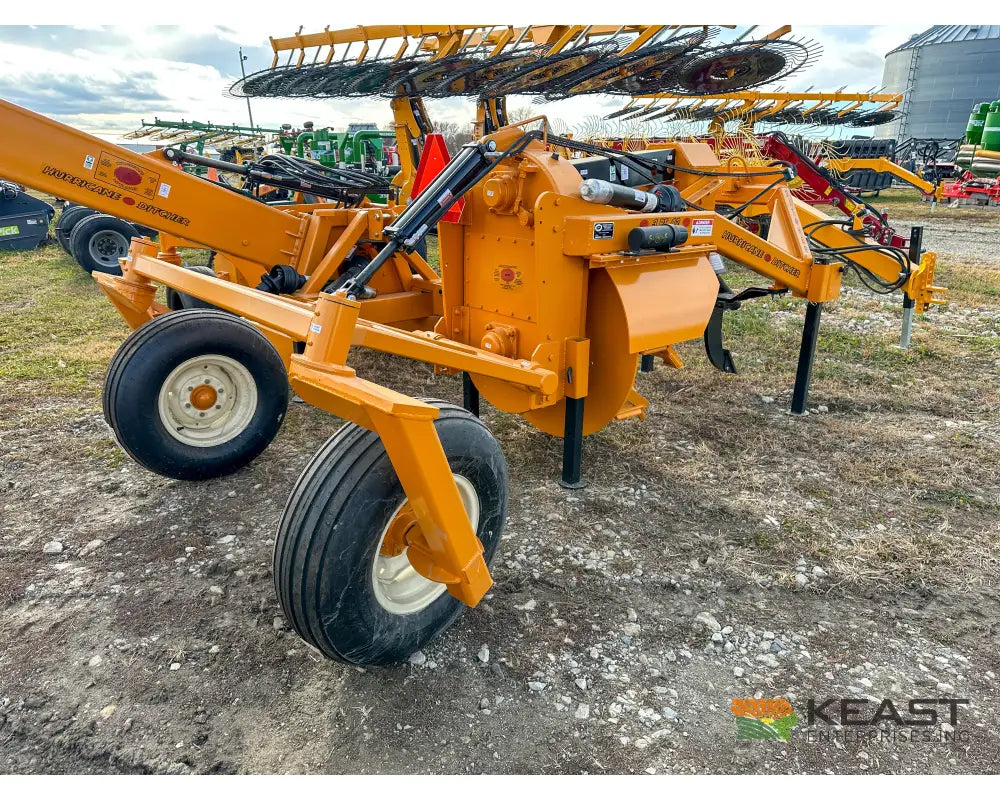 Hurricane Ditcher 3-PT 42 Rotary Ditcher Double Tailwheel Standard Ripper Shank Rotary Ditchers