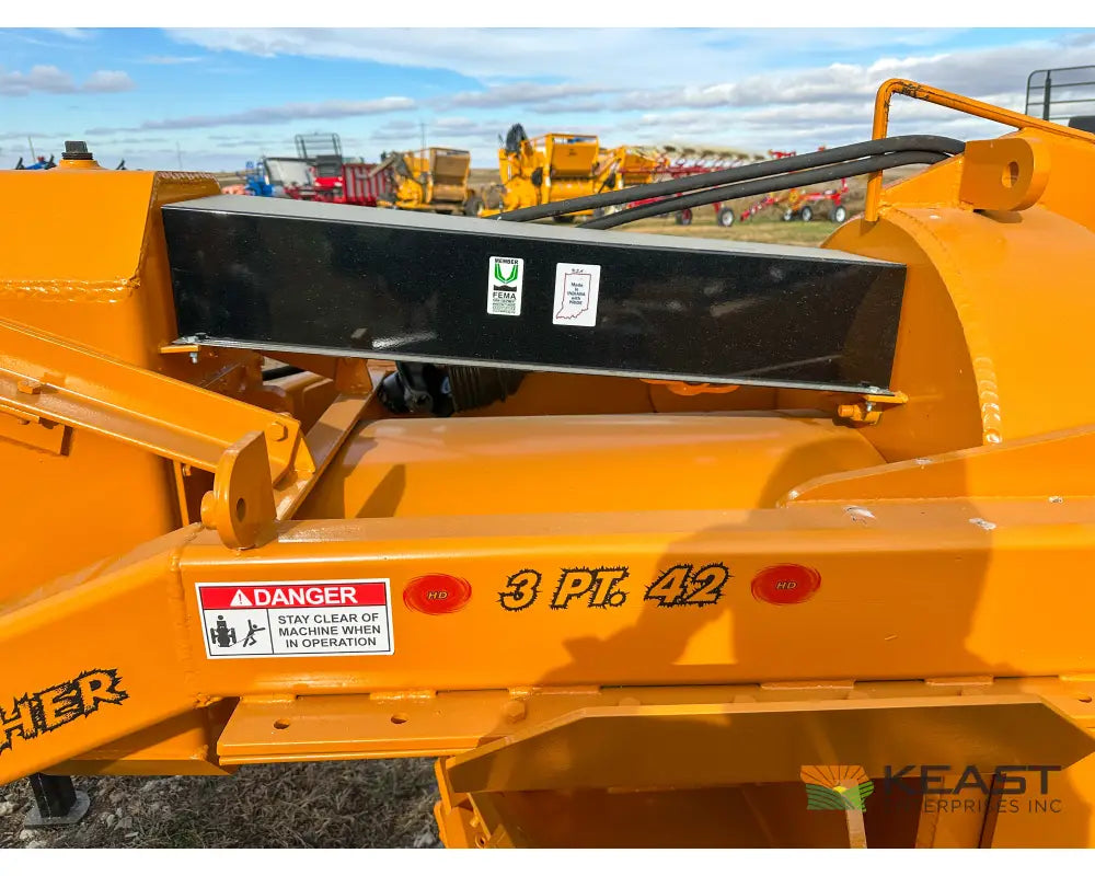 Hurricane Ditcher 3-PT 42 Rotary Ditcher Double Tailwheel Standard Ripper Shank Rotary Ditchers