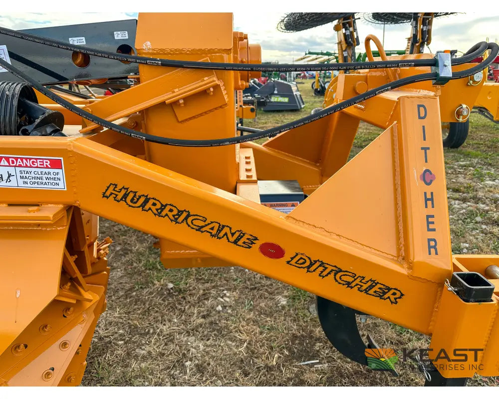 Hurricane Ditcher 3-PT 42 Rotary Ditcher Double Tailwheel Standard Ripper Shank Rotary Ditchers