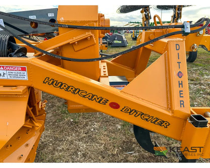 Hurricane Ditcher 3-PT 42 Rotary Ditcher Double Tailwheel Standard Ripper Shank Rotary Ditchers