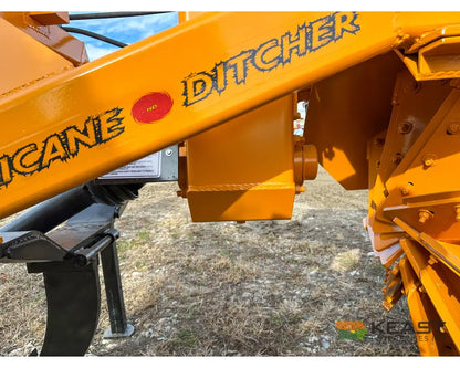 Hurricane Ditcher 3-PT 42 Rotary Ditcher Double Tailwheel Standard Ripper Shank Rotary Ditchers