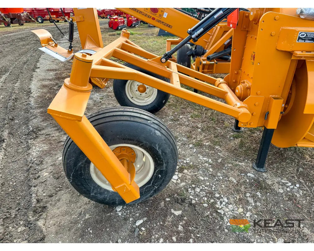 Hurricane Ditcher 3-PT 42 Rotary Ditcher Double Tailwheel Standard Ripper Shank Rotary Ditchers