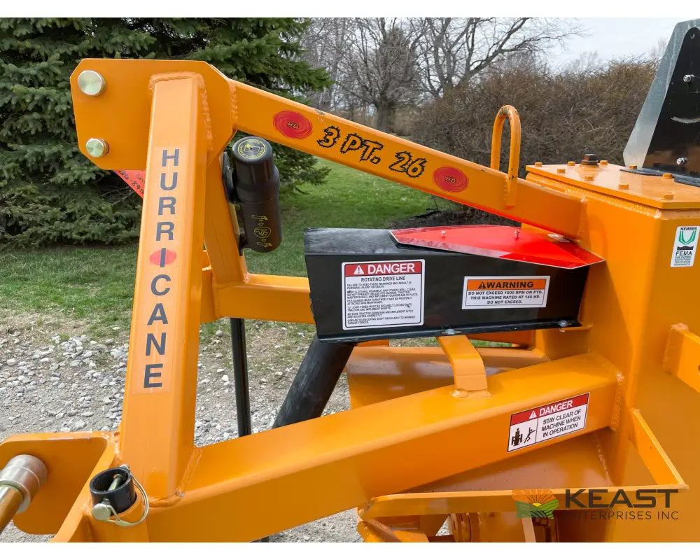 Hurricane Ditcher 3PT26 Ditcher - 5 Hard Surfaced Paddles 26’’ Impeller Rotary Ditchers