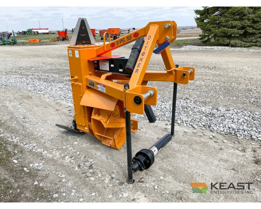 Hurricane Ditcher 3PT26 Ditcher - 5 Hard Surfaced Paddles 26’’ Impeller Rotary Ditchers