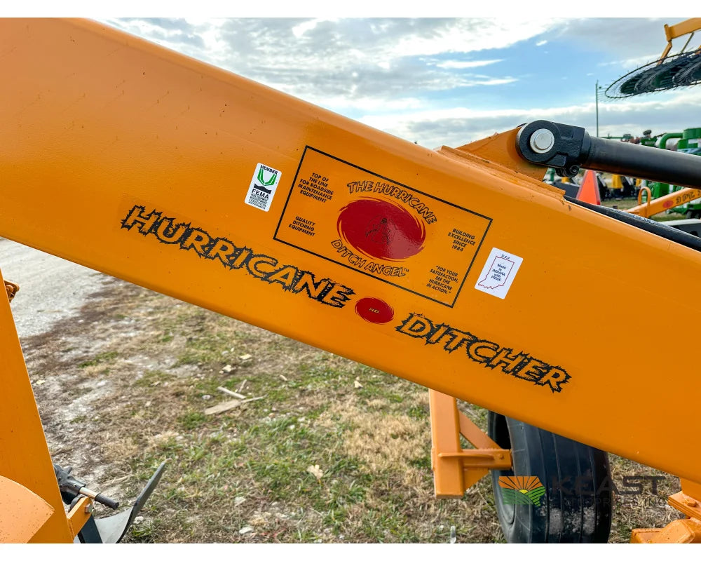 Hurricane Ditcher Ditch Angel Extended 26’’ Right Side Rotary Ditcher Counterweight Tail Wheel Rotary Ditchers