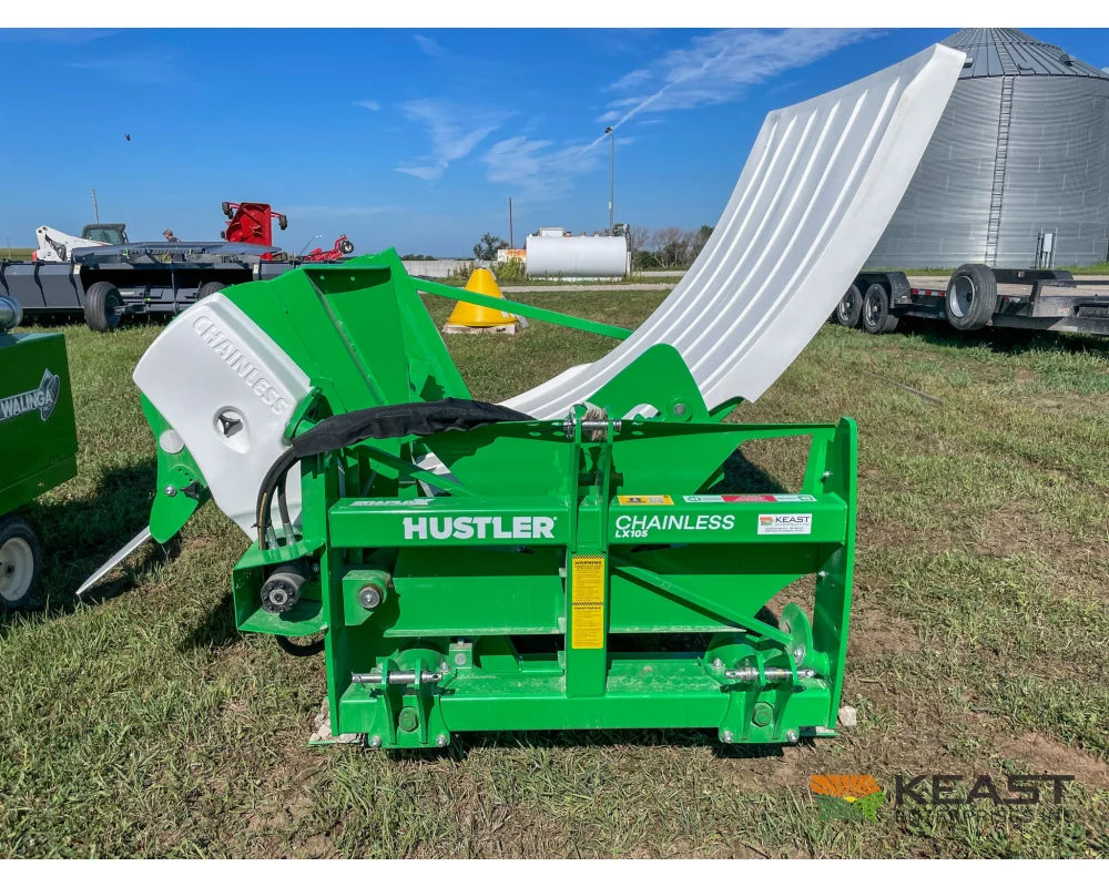 Hustler Chainless LX105 Bale Feeder 5’ Side Chute 3-Point Mount Bale Processors
