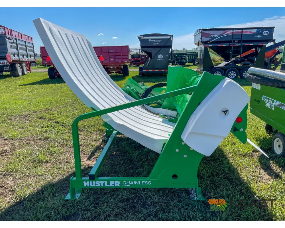 Hustler Chainless LX105 Bale Feeder 5’ Side Chute 3-Point Mount Bale Processors