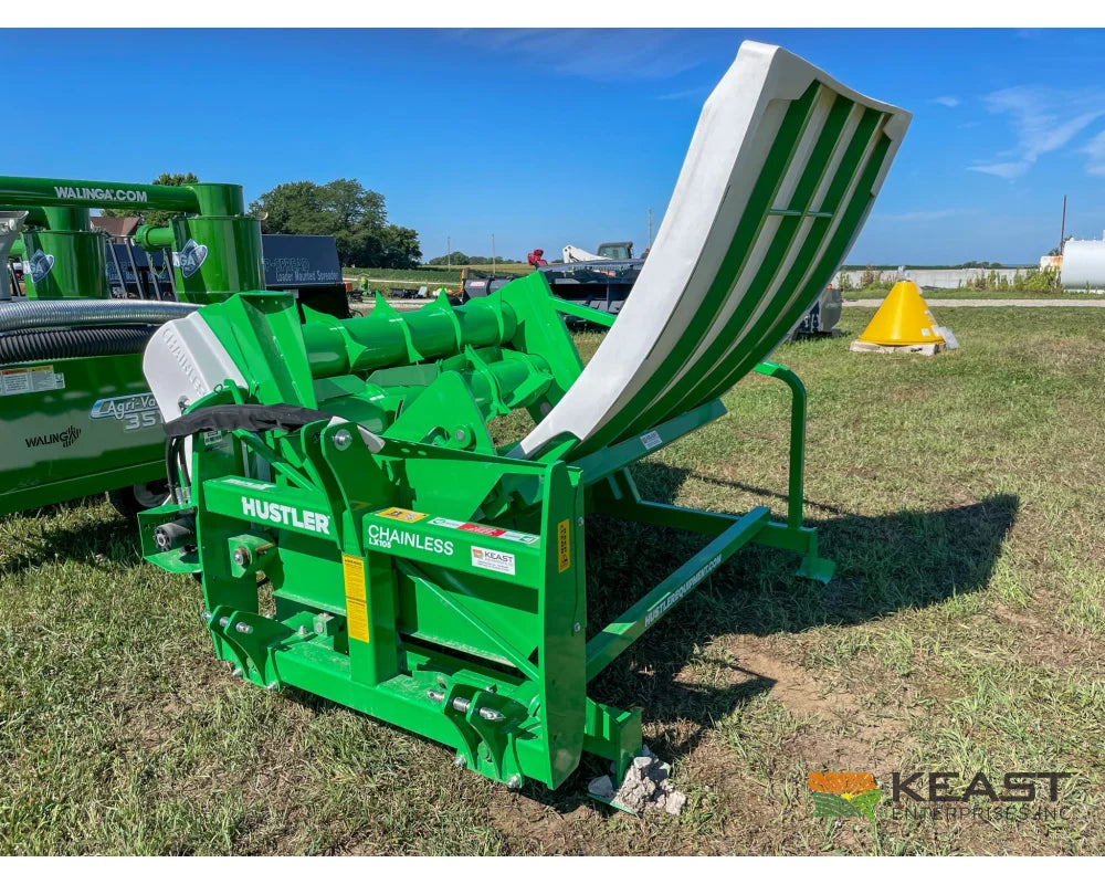 Hustler Chainless LX105 Bale Feeder 5’ Side Chute 3-Point Mount Bale Processors