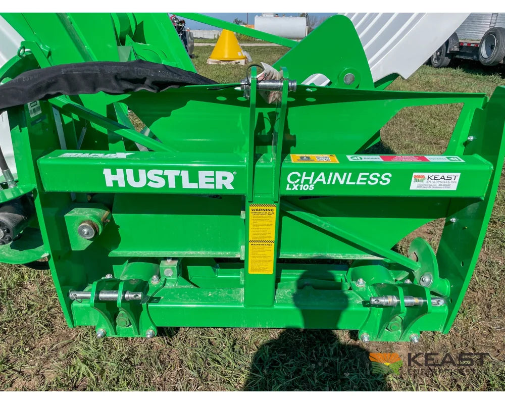 Hustler Chainless LX105 Bale Feeder 5’ Side Chute 3-Point Mount Bale Processors