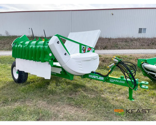 Hustler Chainless TH205 HD Bale Feeder Pull Type Rear Self-Loading Forks Bale Processors