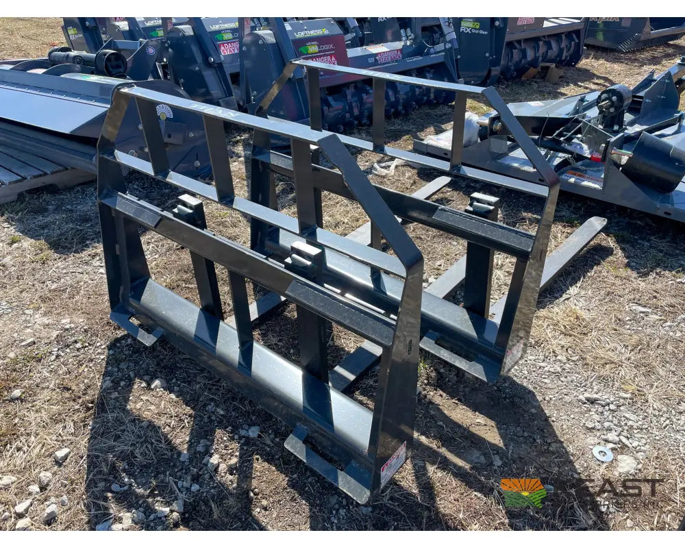 Ironcraft SDFF 48’’ Pallet Forks - 4,000 LB Capacity Skid Steer Mounting Plate Pallet Forks