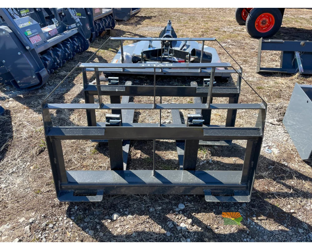Ironcraft SDFF 48’’ Pallet Forks - 4,000 LB Capacity Skid Steer Mounting Plate Pallet Forks