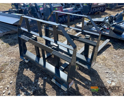 Ironcraft SDFF 48’’ Pallet Forks - 4,000 LB Capacity Skid Steer Mounting Plate Pallet Forks