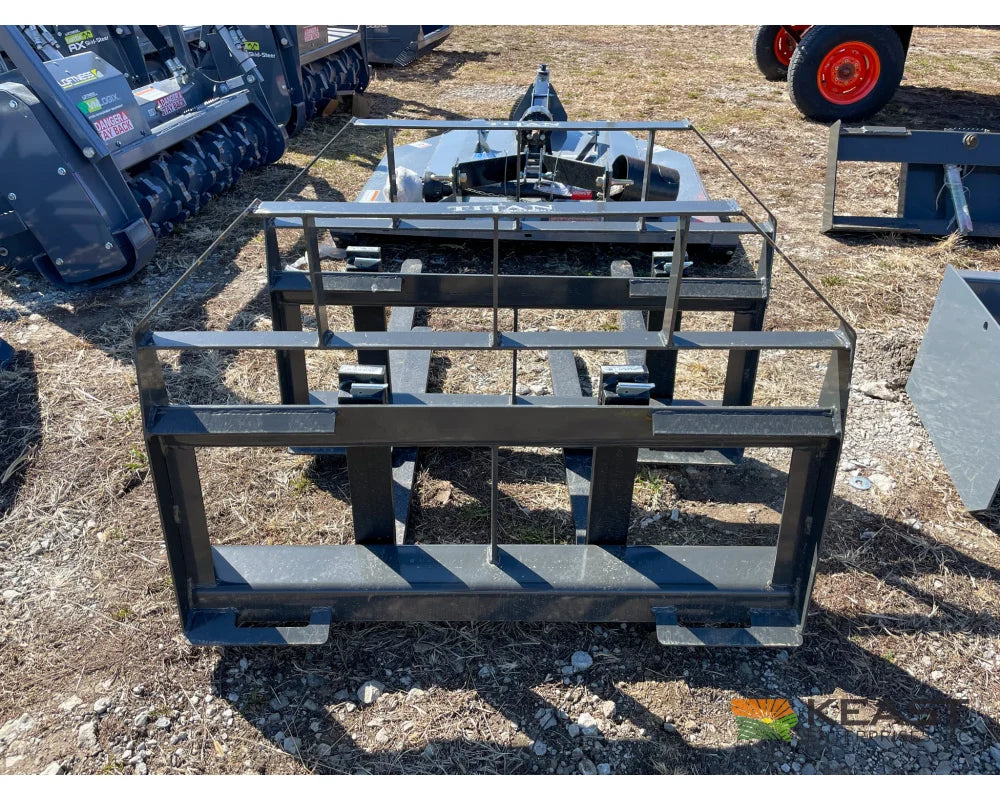 Ironcraft SDFF 48’’ Pallet Forks - 4,000 LB Capacity Skid Steer Mounting Plate Pallet Forks
