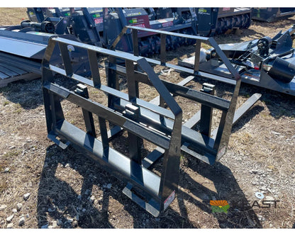 Ironcraft SDFF 48’’ Pallet Forks - 4,000 LB Capacity Skid Steer Mounting Plate Pallet Forks