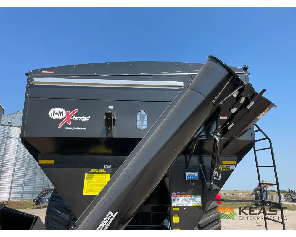 J&M 1112 Grain Cart - 1,150 Bushel Capacity Roll Tarp 20’’ Discharge Scales Grain Carts