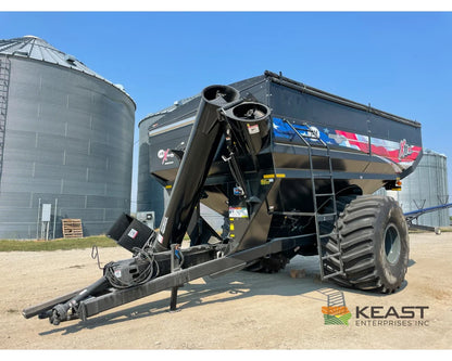 J&M 1112 Grain Cart - 1,150 Bushel Capacity Roll Tarp 20’’ Discharge Scales Grain Carts