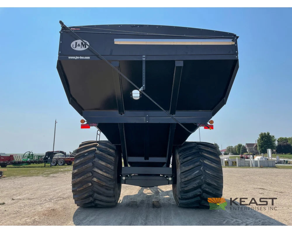 J&M 1112 Grain Cart - 1,150 Bushel Capacity Roll Tarp 20’’ Discharge Scales Grain Carts