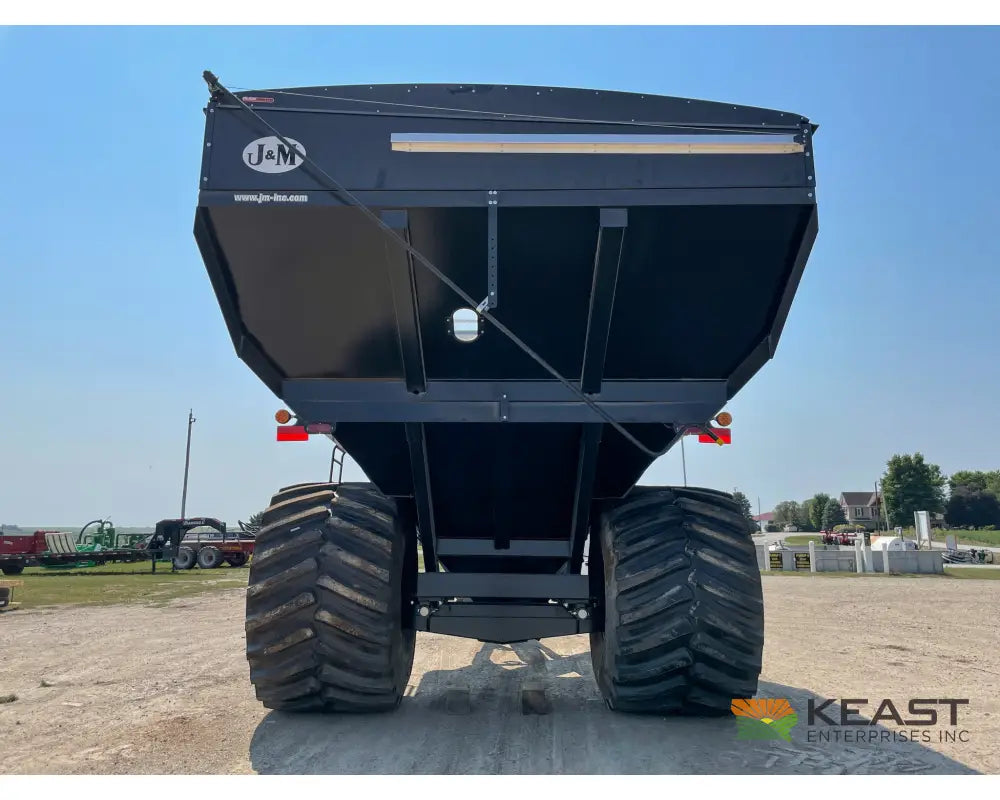 J&M 1112 Grain Cart - 1,150 Bushel Capacity Roll Tarp 20’’ Discharge Scales Grain Carts