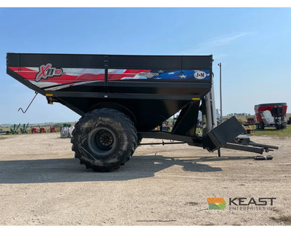 J&M 1112 Grain Cart - 1,150 Bushel Capacity Roll Tarp 20’’ Discharge Scales Grain Carts