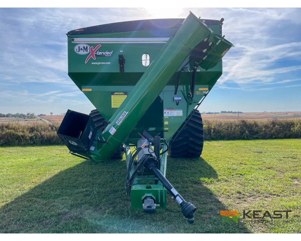 J&M 1312 Grain Cart 1,325 Bushel Capacity Roll Tarp 20’’ Discharge Scales Grain Carts