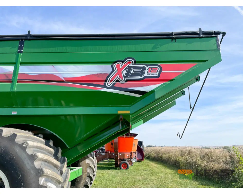 J&M 1312 Grain Cart 1,325 Bushel Capacity Roll Tarp 20’’ Discharge Scales Grain Carts