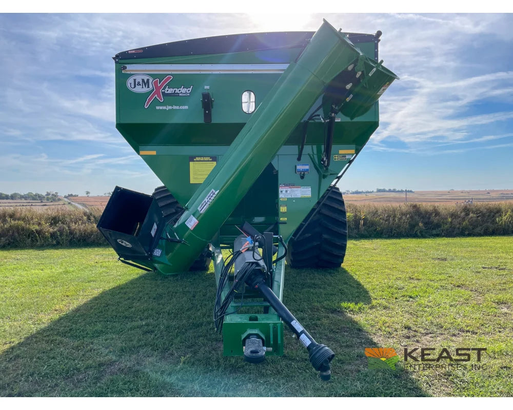 J&M 1312 Grain Cart 1,325 Bushel Capacity Roll Tarp 20’’ Discharge Scales Grain Carts