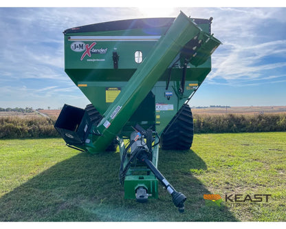 J&M 1312 Grain Cart 1,325 Bushel Capacity Roll Tarp 20’’ Discharge Scales Grain Carts