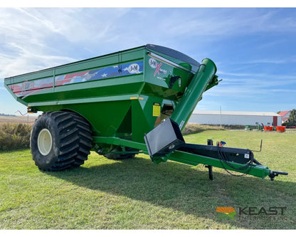 J&M 1312 Grain Cart 1,325 Bushel Capacity Roll Tarp 20’’ Discharge Scales Grain Carts