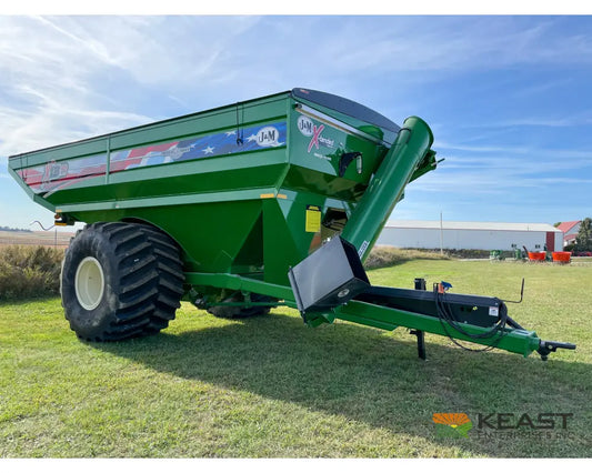 J&M 1312 Grain Cart 1,325 Bushel Capacity Roll Tarp 20’’ Discharge Scales Grain Carts