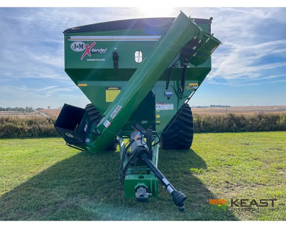 J&M 1312 Grain Cart 1,325 Bushel Capacity Roll Tarp 20’’ Discharge Scales Grain Carts