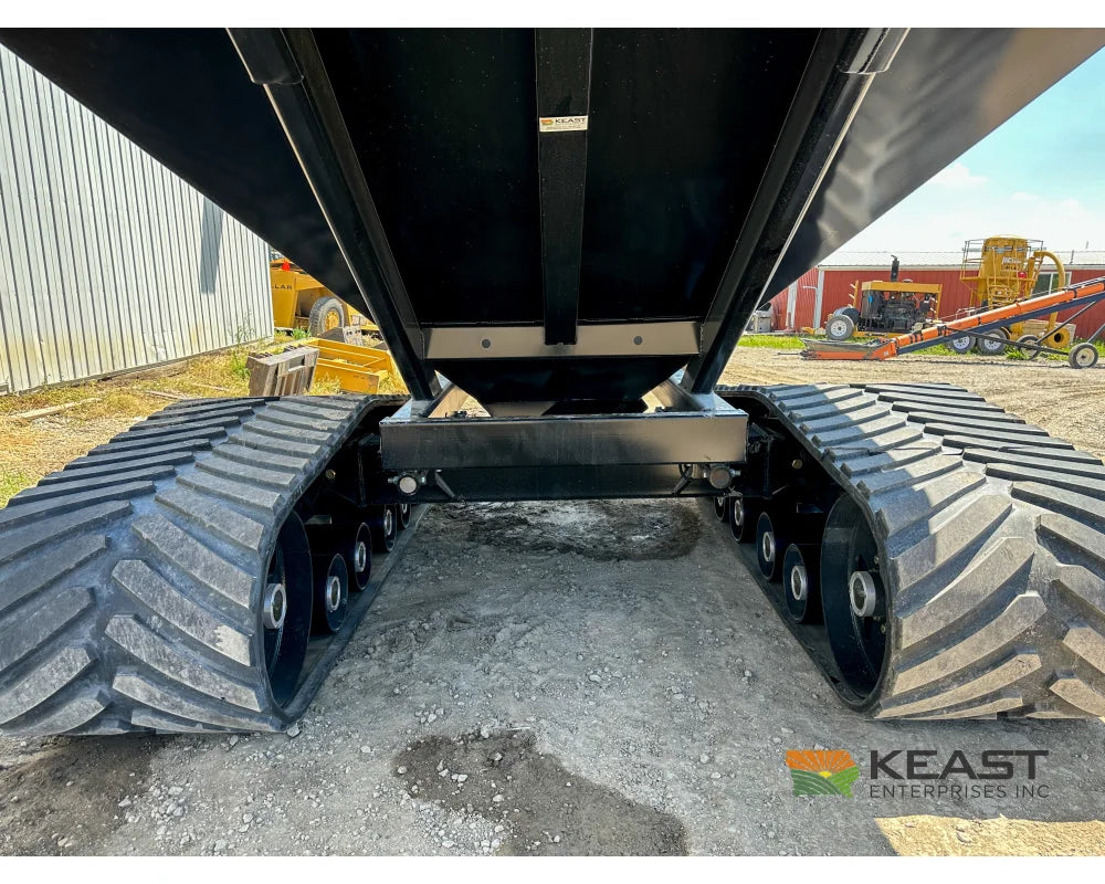 J&M 1312T Tracked Grain Cart 1,325 Bushel Capacity Roll Tarp 20’’ Discharge Scales Grain Carts