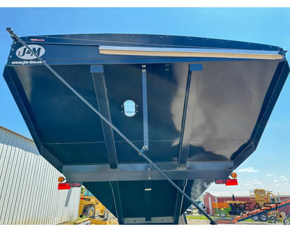 J&M 1312T Tracked Grain Cart 1,325 Bushel Capacity Roll Tarp 20’’ Discharge Scales Grain Carts