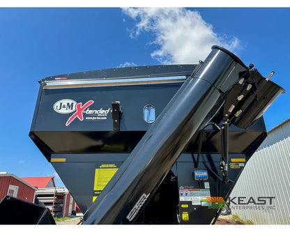 J&M 1312T Tracked Grain Cart 1,325 Bushel Capacity Roll Tarp 20’’ Discharge Scales Grain Carts