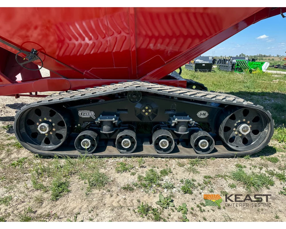 J&M 1522T Tracked Grain Cart 1,500 Bushel Capacity Roll Tarp 20’’ Discharge Scales Grain Carts