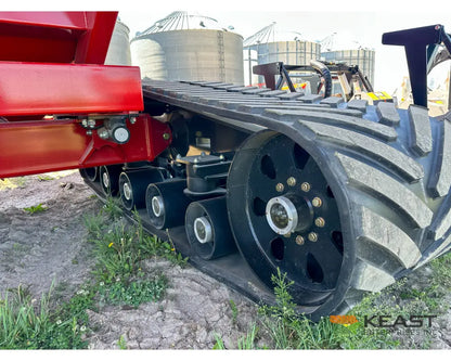 J&M 1522T Tracked Grain Cart 1,500 Bushel Capacity Roll Tarp 20’’ Discharge Scales Grain Carts