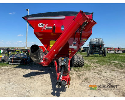 J&M 1522T Tracked Grain Cart 1,500 Bushel Capacity Roll Tarp 20’’ Discharge Scales Grain Carts