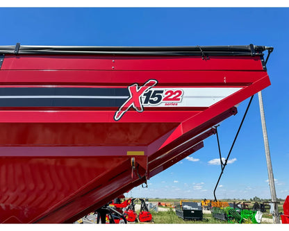 J&M 1522T Tracked Grain Cart 1,500 Bushel Capacity Roll Tarp 20’’ Discharge Scales Grain Carts
