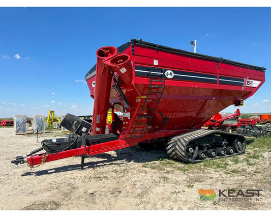J&M 1522T Tracked Grain Cart 1,500 Bushel Capacity Roll Tarp 20’’ Discharge Scales Grain Carts