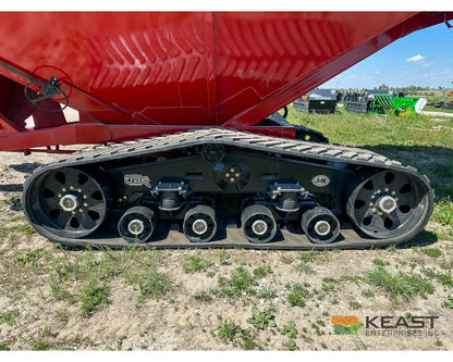 J&M 1522T Tracked Grain Cart 1,500 Bushel Capacity Roll Tarp 20’’ Discharge Scales Grain Carts