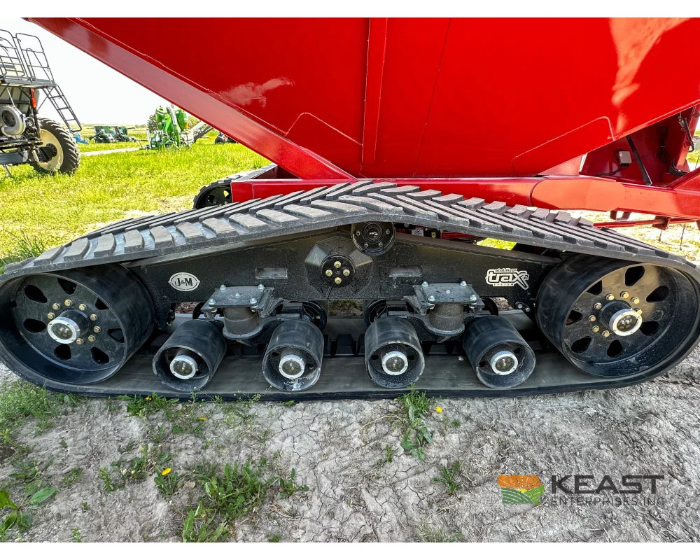 J&M 1522T Tracked Grain Cart 1,500 Bushel Capacity Roll Tarp 20’’ Discharge Scales Grain Carts
