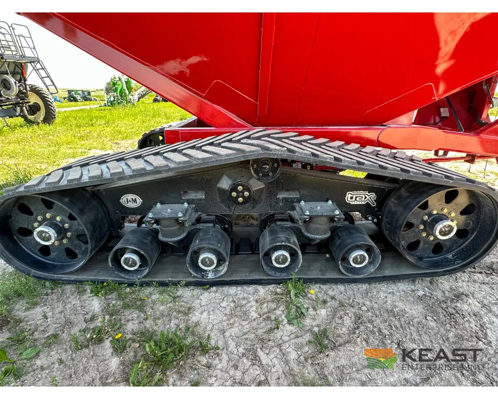 J&M 1522T Tracked Grain Cart 1,500 Bushel Capacity Roll Tarp 20’’ Discharge Scales Grain Carts