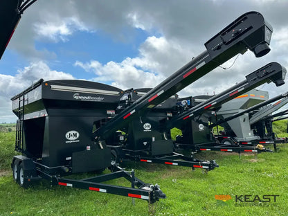 J&M LC290 Bulk Seed Tender 290 Cu Ft Capacity Intercomp Scales Seed Tenders