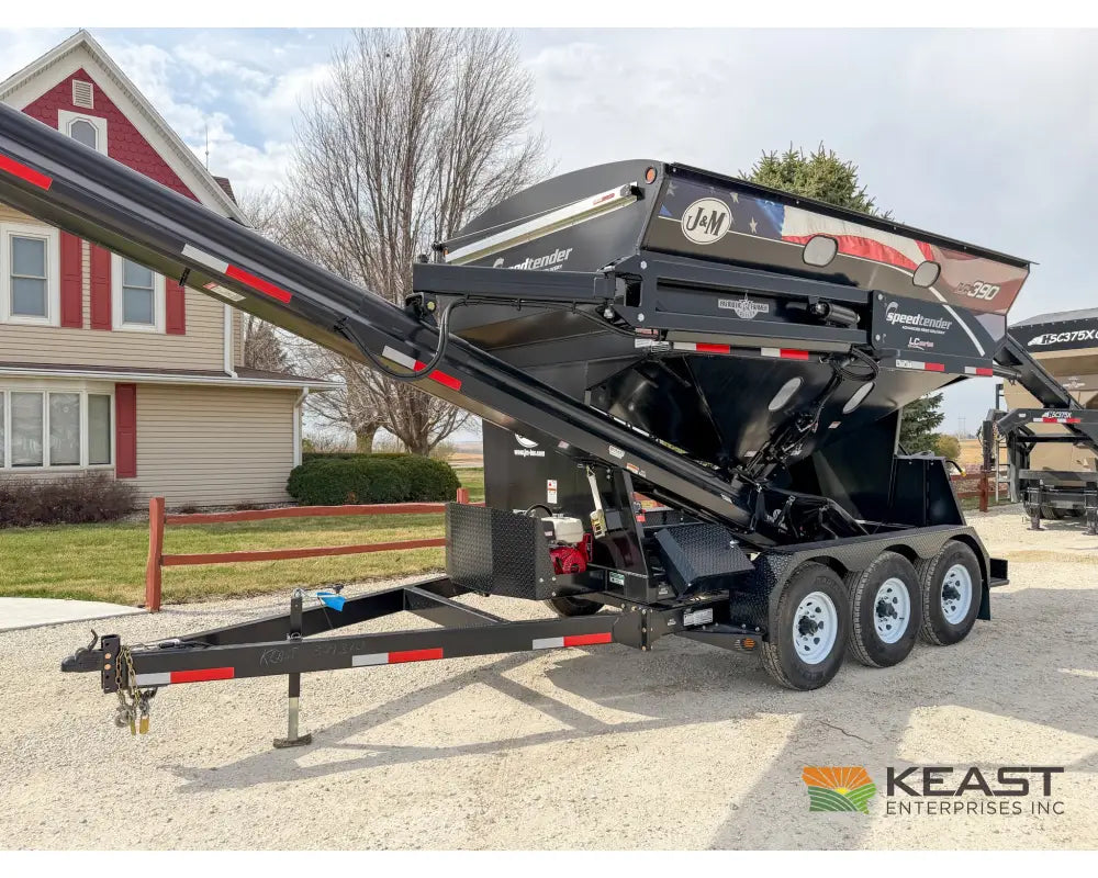 J&M LC390 Bulk Seed Tender 390 Cu Ft Capacity Intercomp Scales Seed Tenders