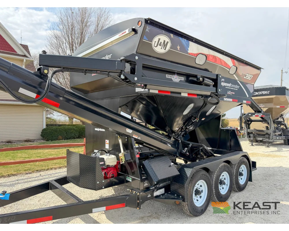 J&M LC390 Bulk Seed Tender 390 Cu Ft Capacity Intercomp Scales Seed Tenders